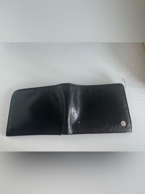 Alpine Swiss Classic Black Leather Bifold Wallet - Men Accessories
